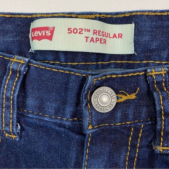 Levi's 502 Jeans Women's 25x26 Dark Denim Regular Taper Mid Rise Casual - Picture 3 of 11